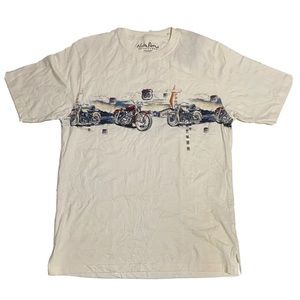 New mens tshirt size m north river theme Route 66 100% cotton bike short sleeves